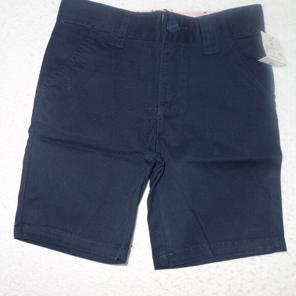 NEW Cat & Jack Chino Uniform Shorts Navy Blue  Girl's Size 4 - Picture 1 of 4